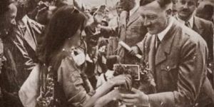 Kendall Jenner giving Hitler a Pepsi to end WW2