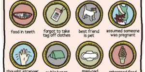 Awkward merit badges.