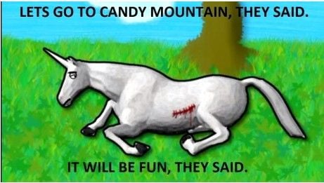 Let's go to Candy Mountain, they said...
