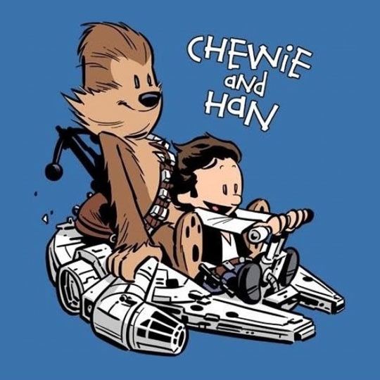 Chewie and Han.