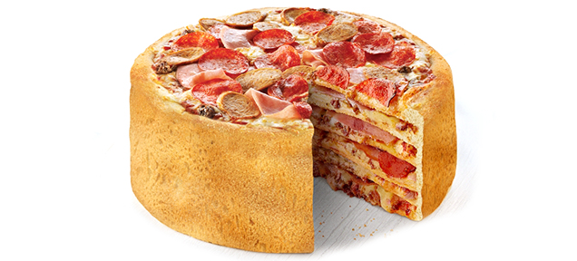 I'm not sure how I feel about pizza cake..