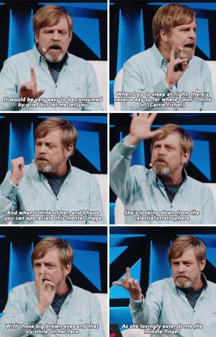 Mark Hamill coping with the loss of Carrie Fisher