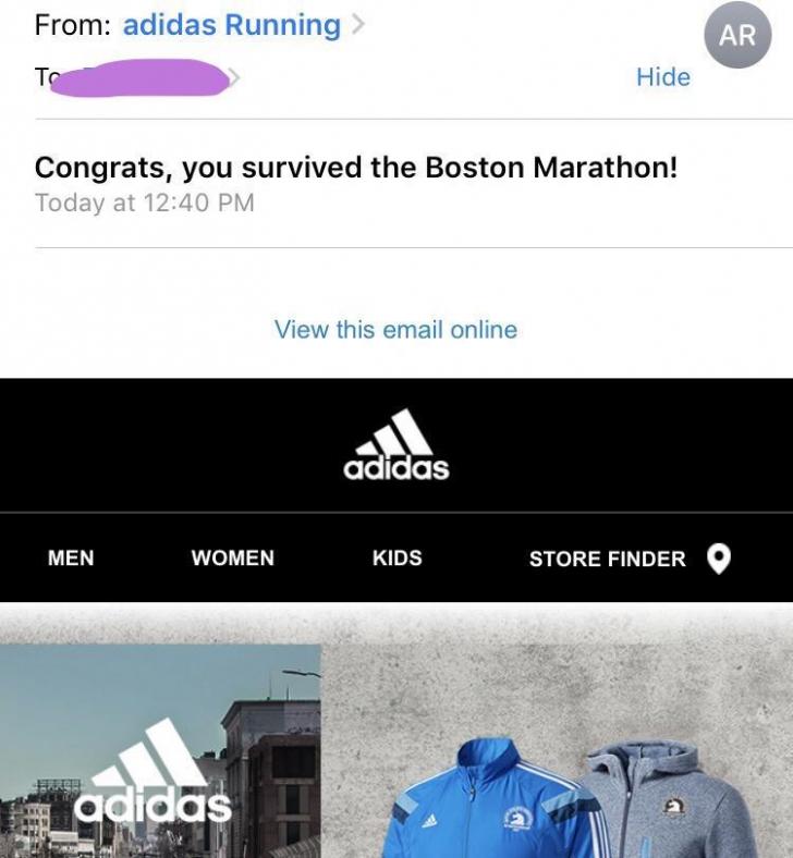 This Adidas email I just received