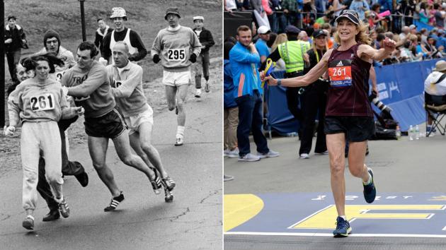 Woman Attacked for Running the Boston Marathon in 1967 Ran It Again, 50 Years Later. Katharine Switzer in 2017.