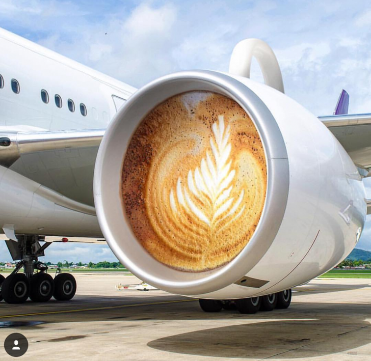 It generates a latte thrust.