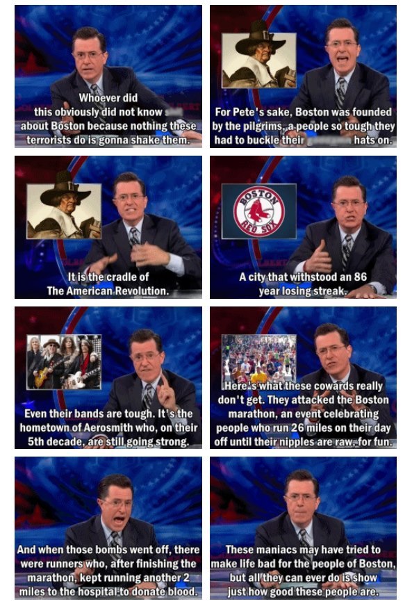 Colbert knows what's up.