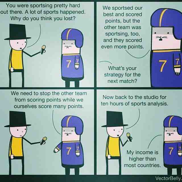 Yeah.. pretty much how I see sports.