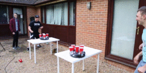 Roomba beer pong is genius.