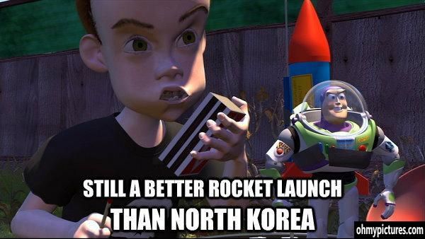 Still a better rocket launch than North Korea.