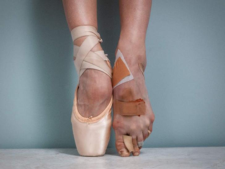 A ballerina's feet