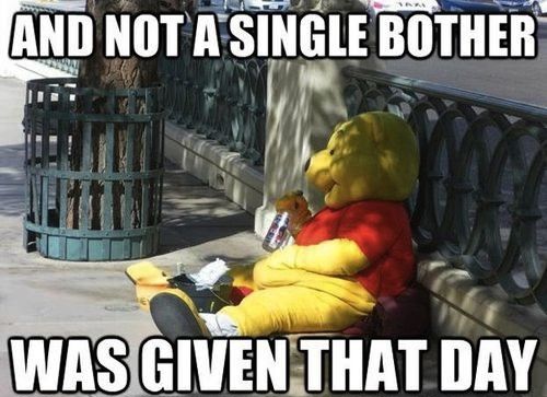 Oh bother...