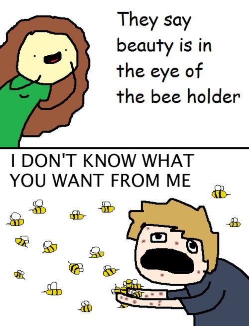 Beauty is in the eye of the bee holder.