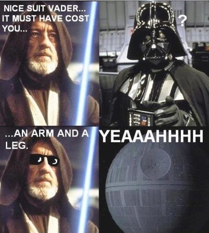 Nice suit Vader.