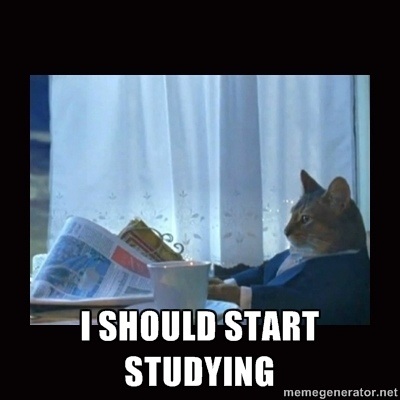 I have my last exam before graduating tomorrow morning...