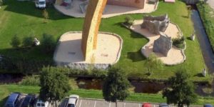 Excalibur climbing wall towering over 121 feet at the Klimcentrum Bjoeks in Netherlands.