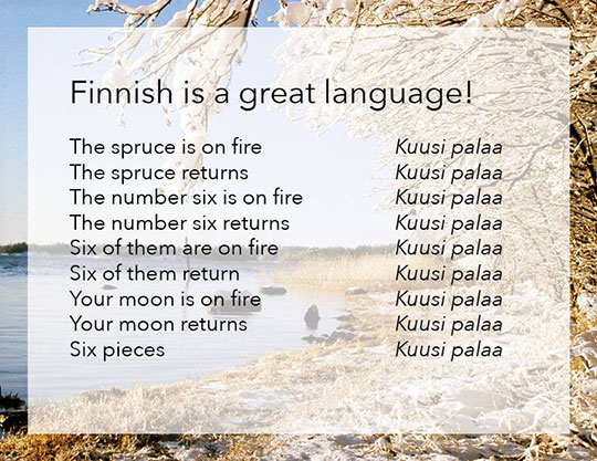 Finnish is fun!