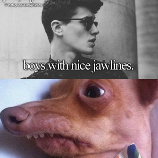 Boys with nice jaw lines.