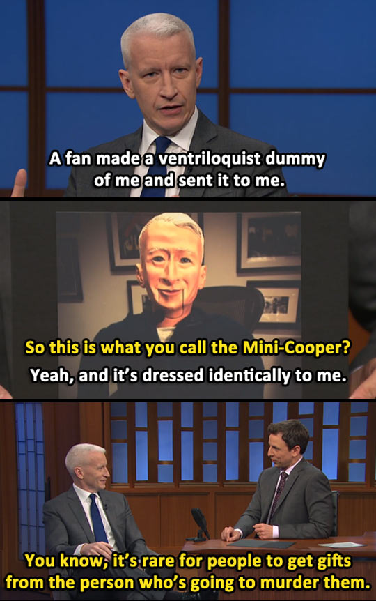 Anderson Cooper ventriloquist dummy.