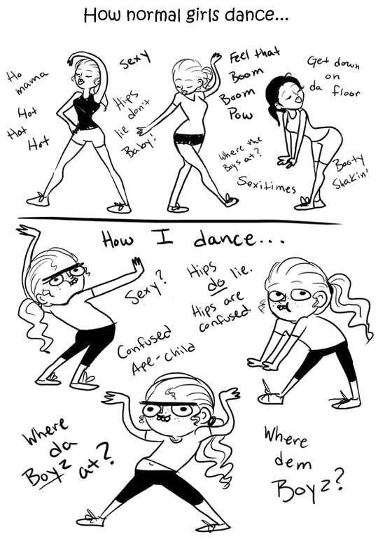 How normal girls dance...