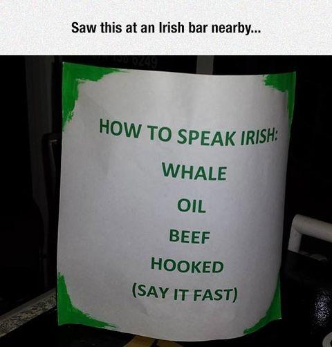 How to speak Irish