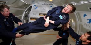 Stephen Hawking enjoying zero gravity