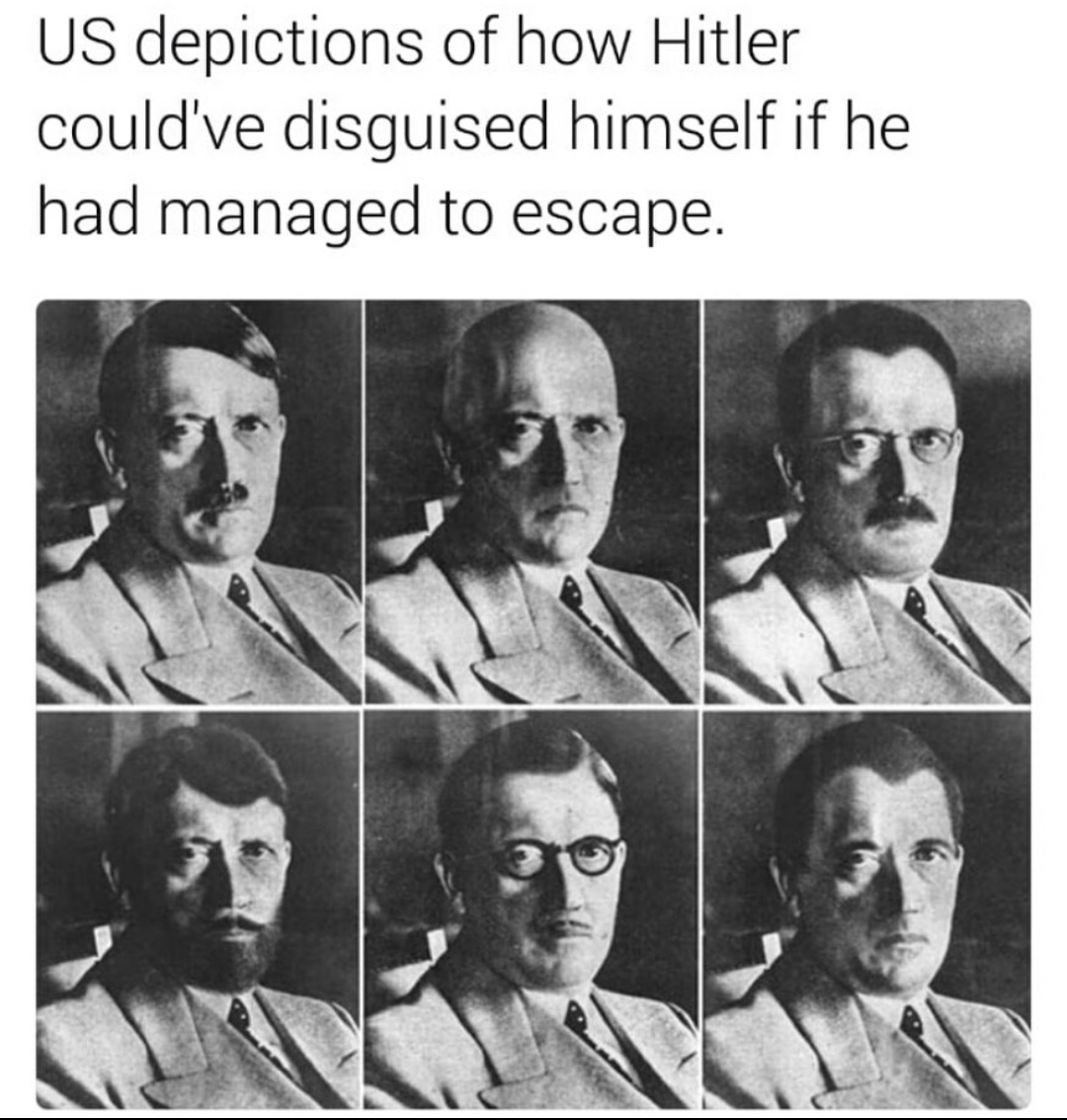 The many faced Hitler.