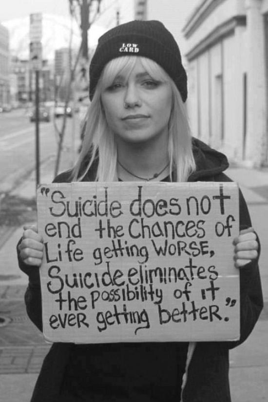 Thoughts on suicide.