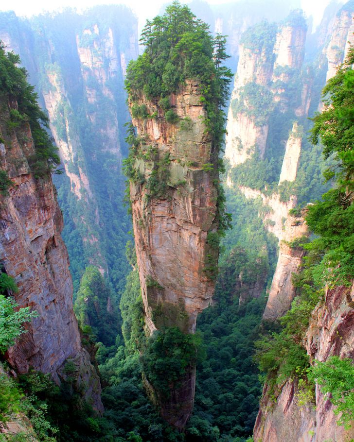 The Tianzi Mountains, China.