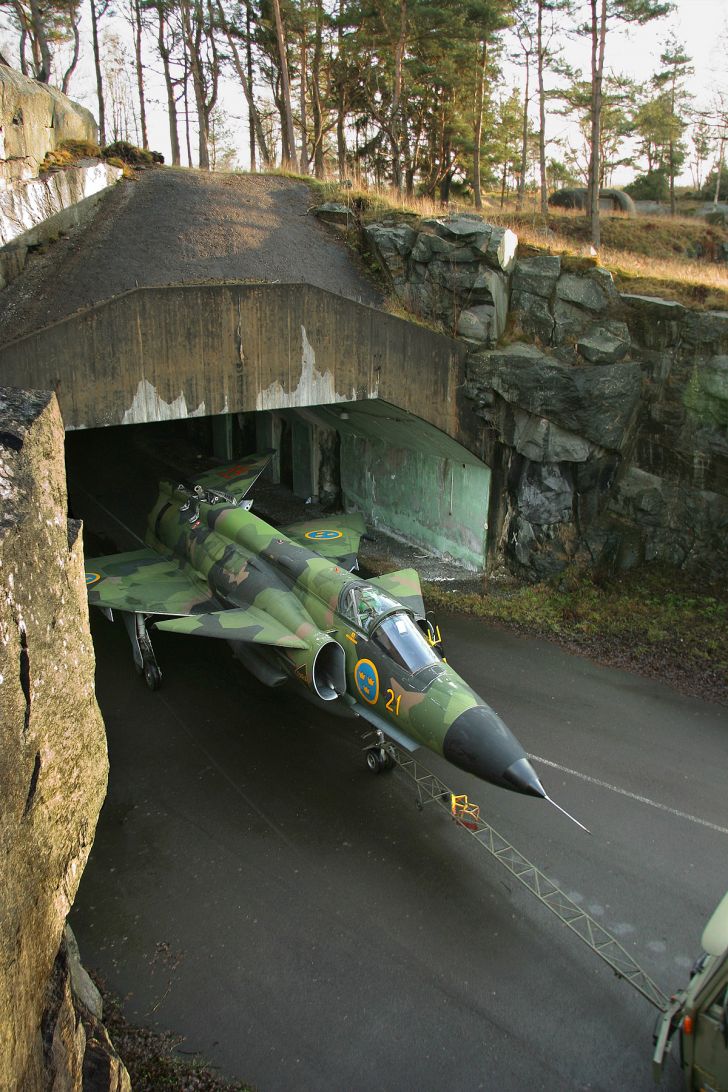 The Swedes tend to hide their jets in little jetcaves.