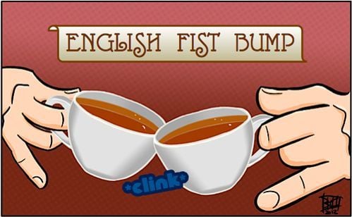 The English fist bump.