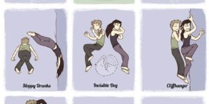 The Kama Sutra of sleeping for couples.