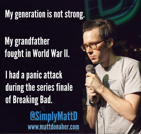 My generation is not strong...