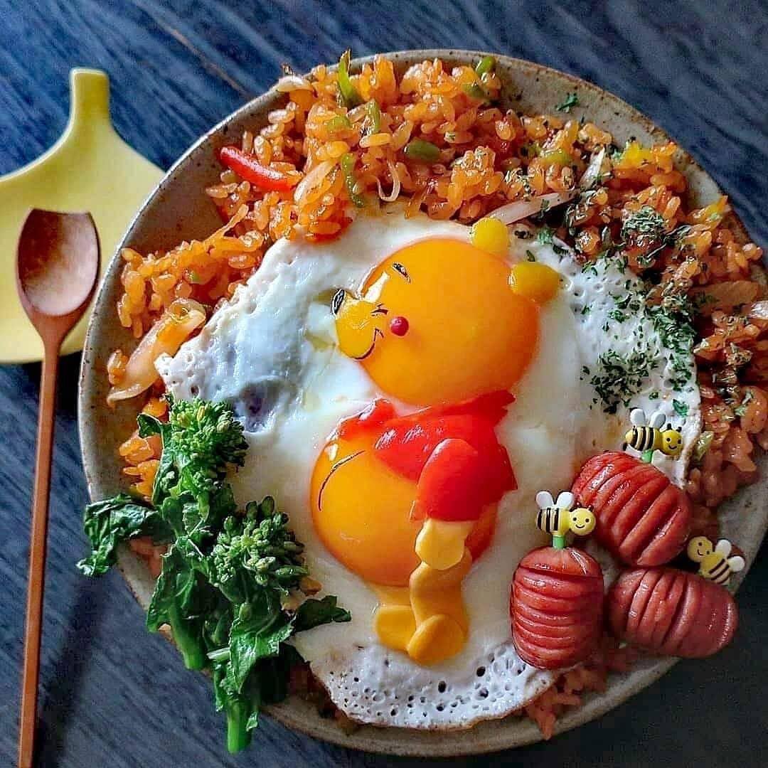 There's Pooh in your omelette...