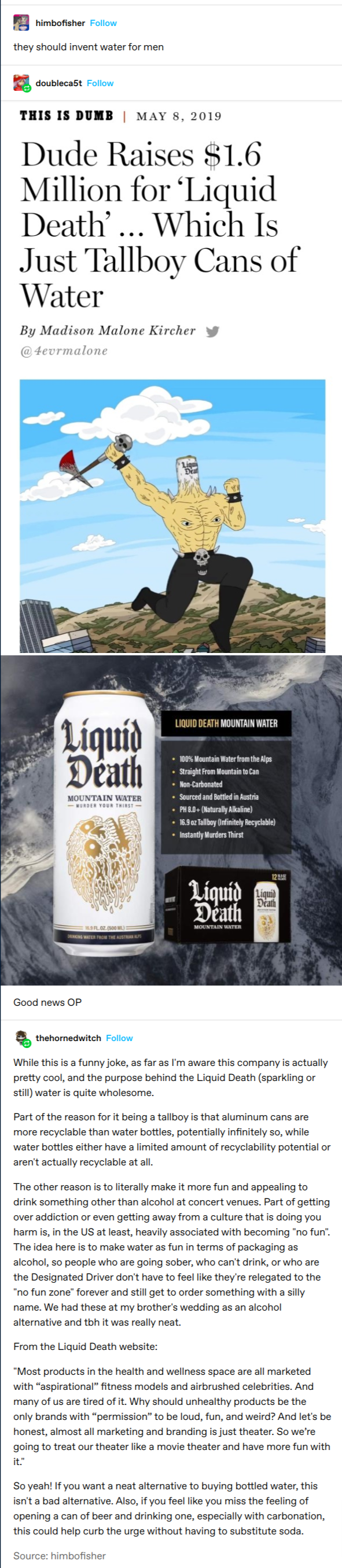 we drink what we like, and we like death!