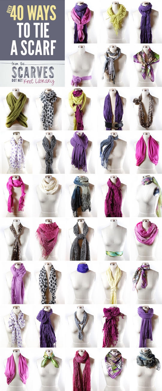 40 ways to tie a scarf.