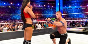 John Cena proposing to Nikki Bella at WrestleMania