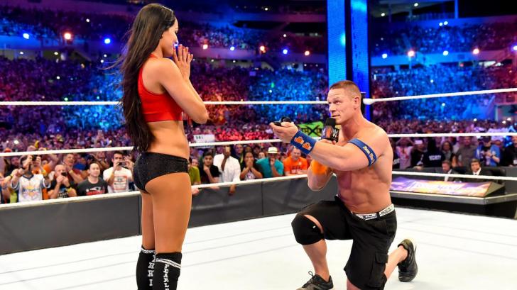 John Cena proposing to Nikki Bella at WrestleMania