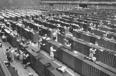 The FBI's fingerprint database circa 1944.