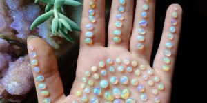 Carefully arranged opals. *achoo*