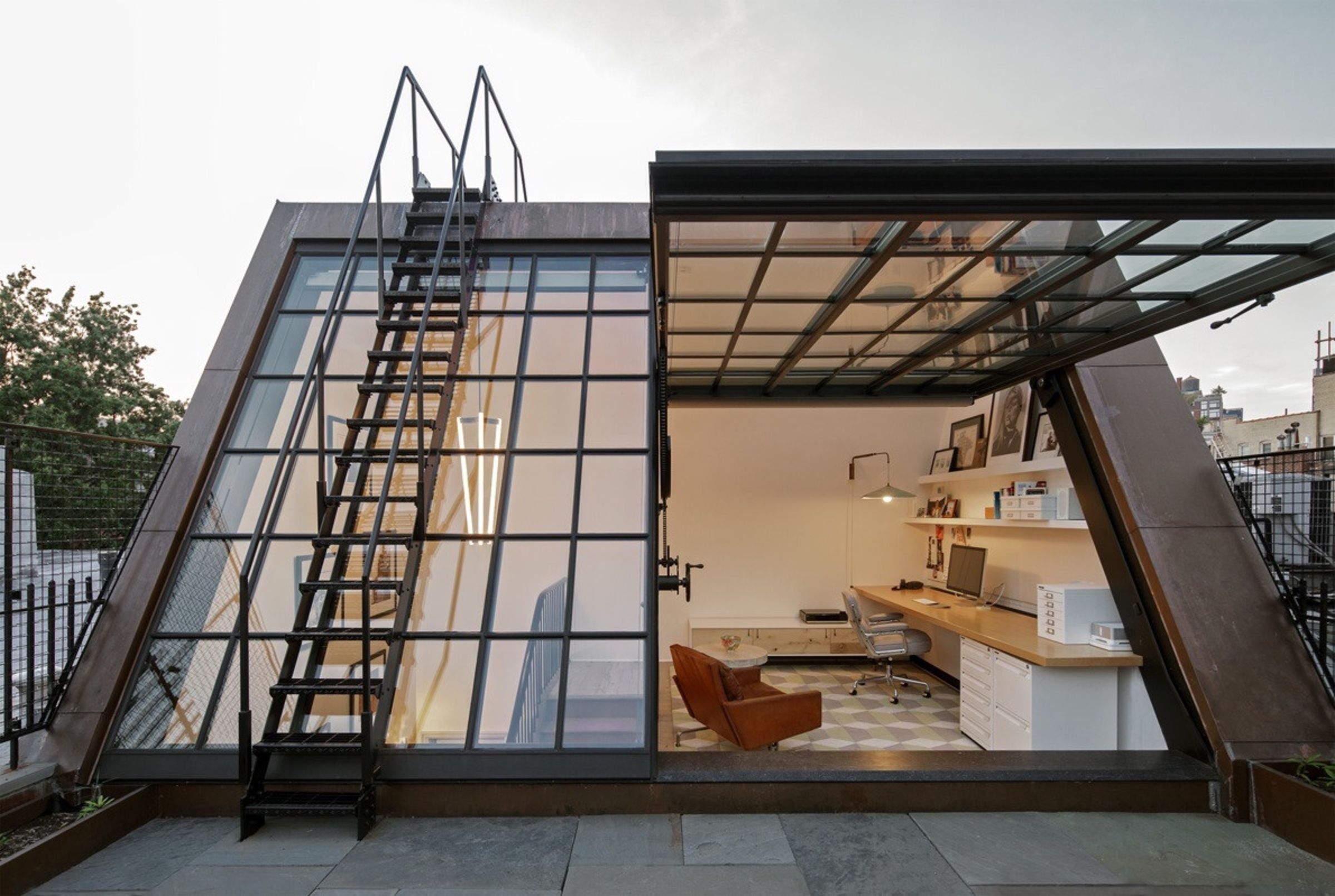 Rooftop Office Space is Spacious