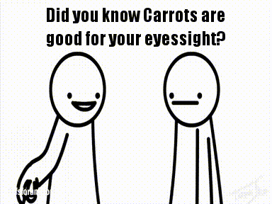 Did you know carrots are good for your eyesight?