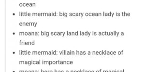 Moana is the opposite of The Little Mermaid