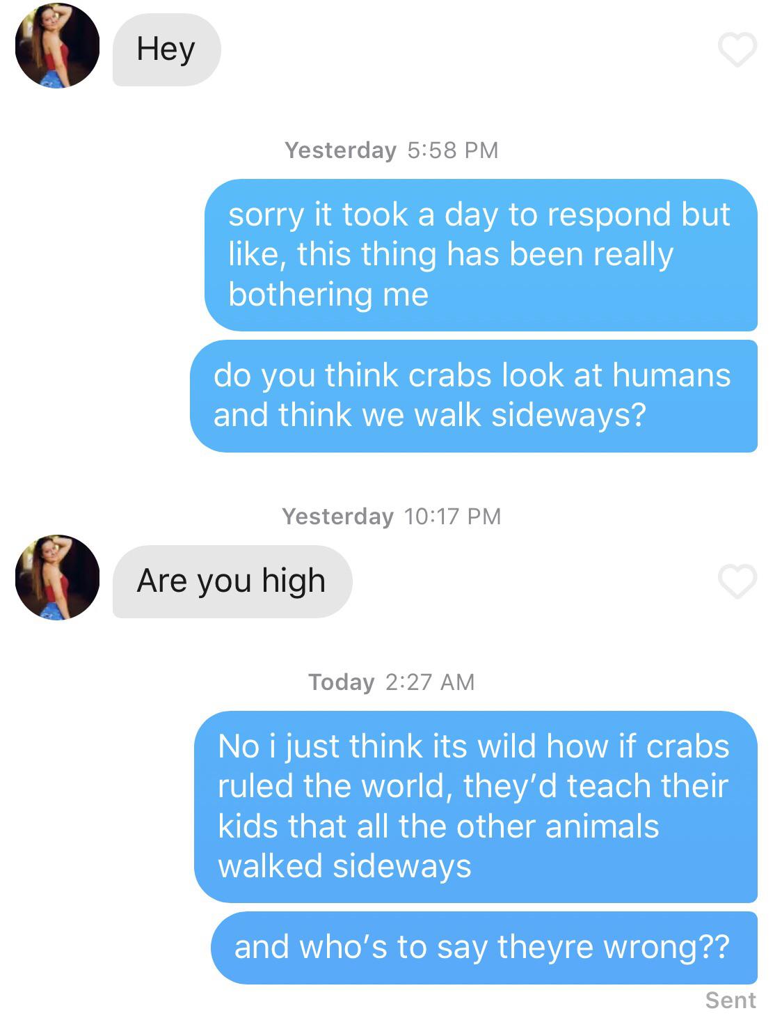 A Crab's life.