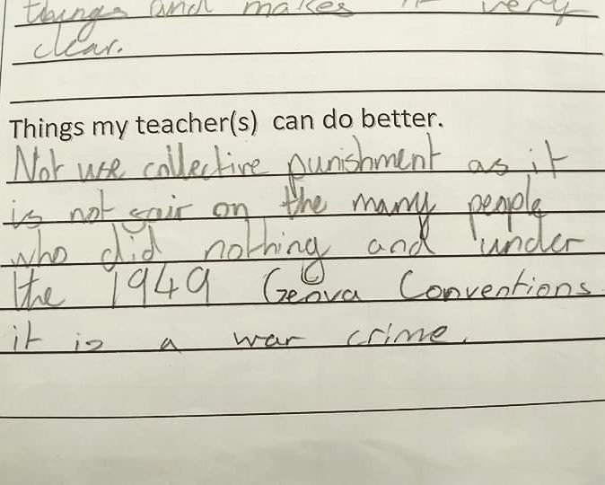 Things my teacher(s) can do better.