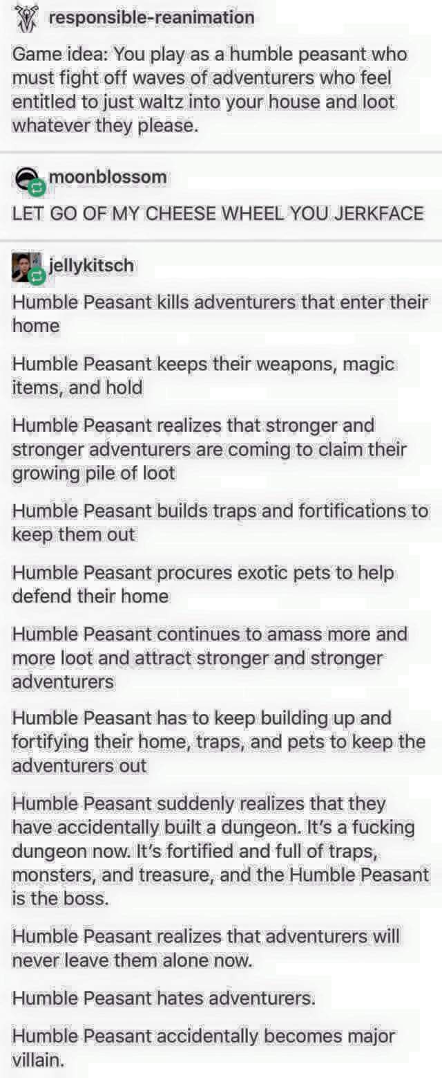 Humble peasant