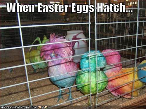 When easter eggs hatch.