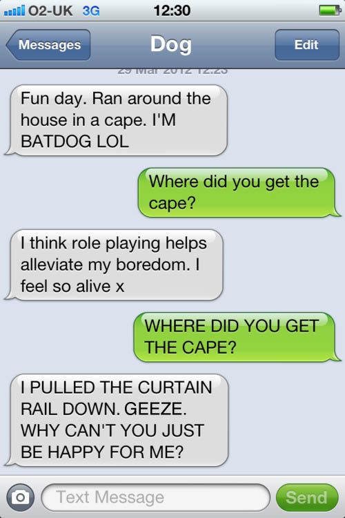 Texts from dog.