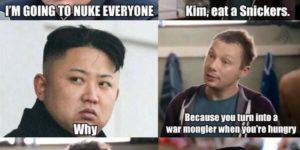 Kim, eat a Snickers…