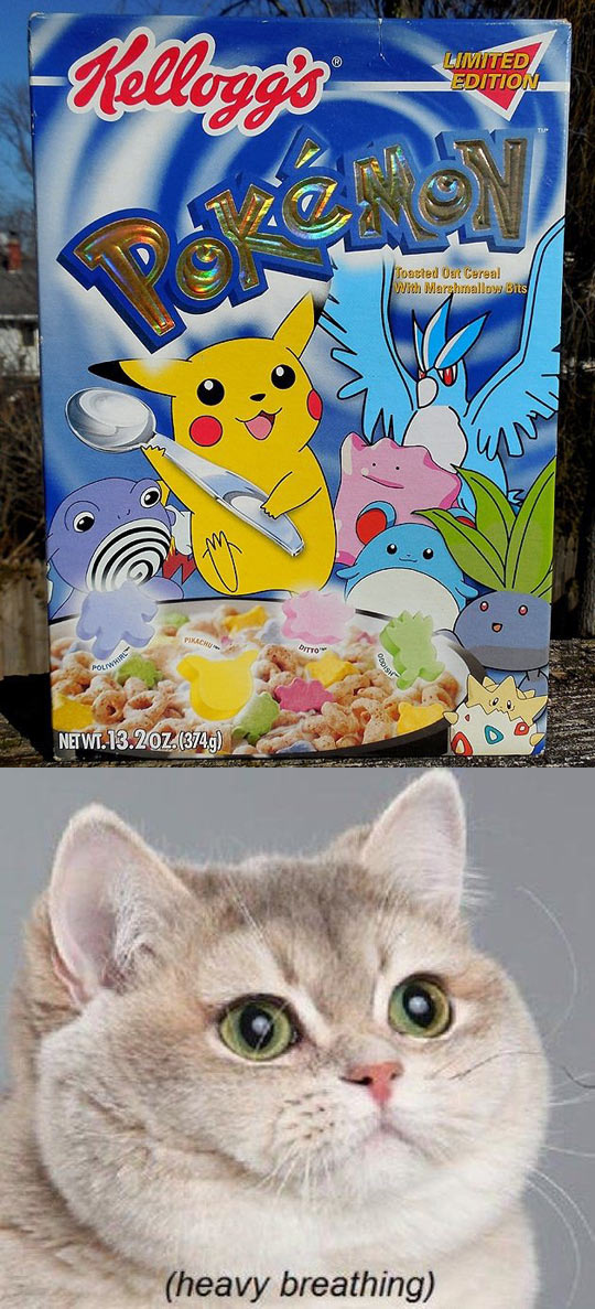 Pokemon Kelloggs cereal.