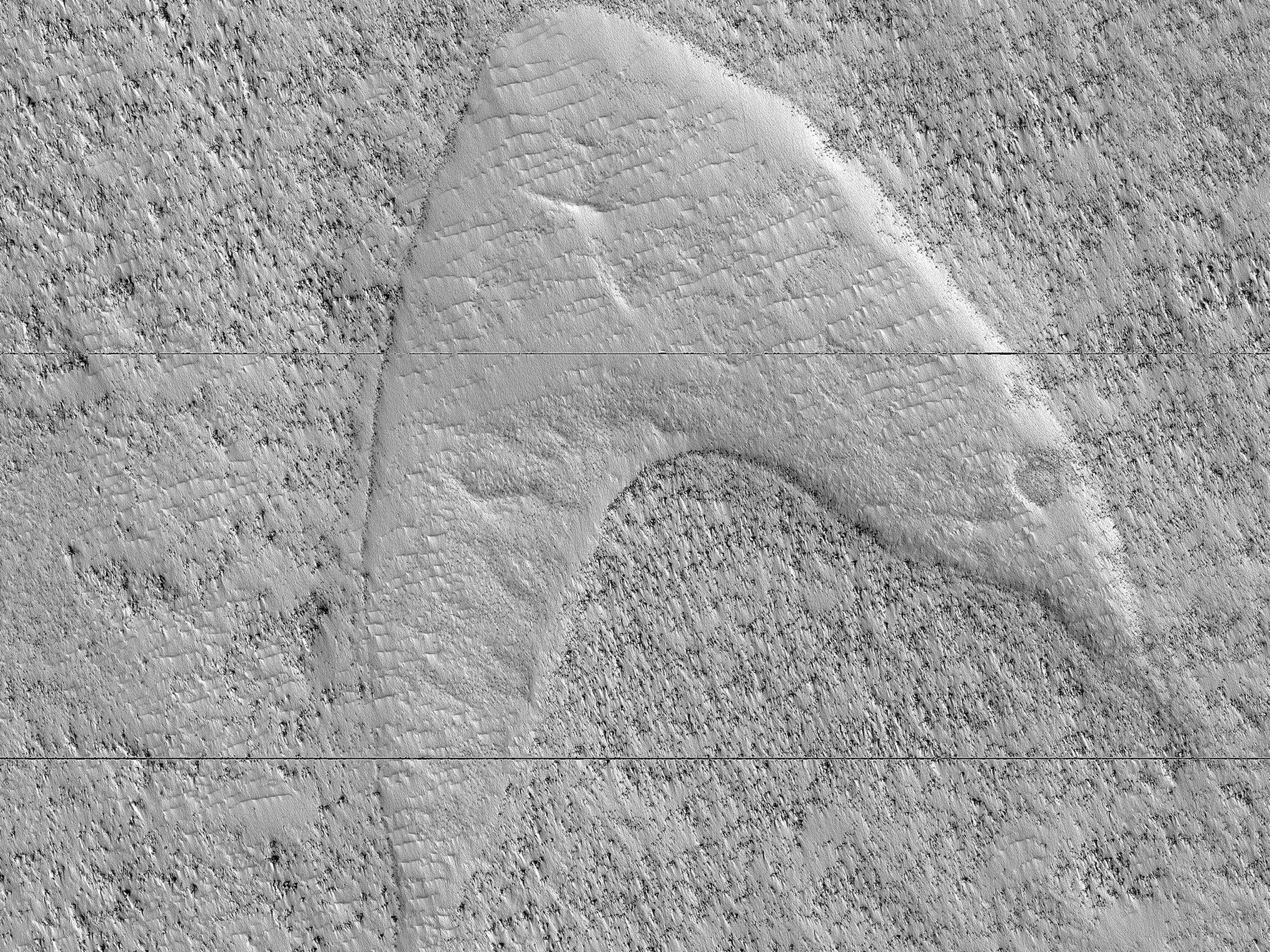NASA spots Starfleet logo on Mars surface